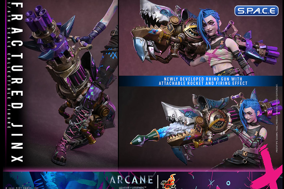 1/6 Scale Fractured Jinx TV Masterpiece TMS183 (Arcane)