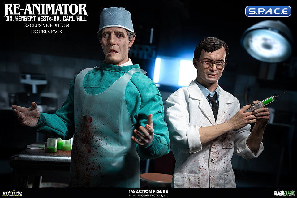 1/6 Scale Herbert West & Dr. Carl Hill Exclusive Double Pack (Re-Animator)