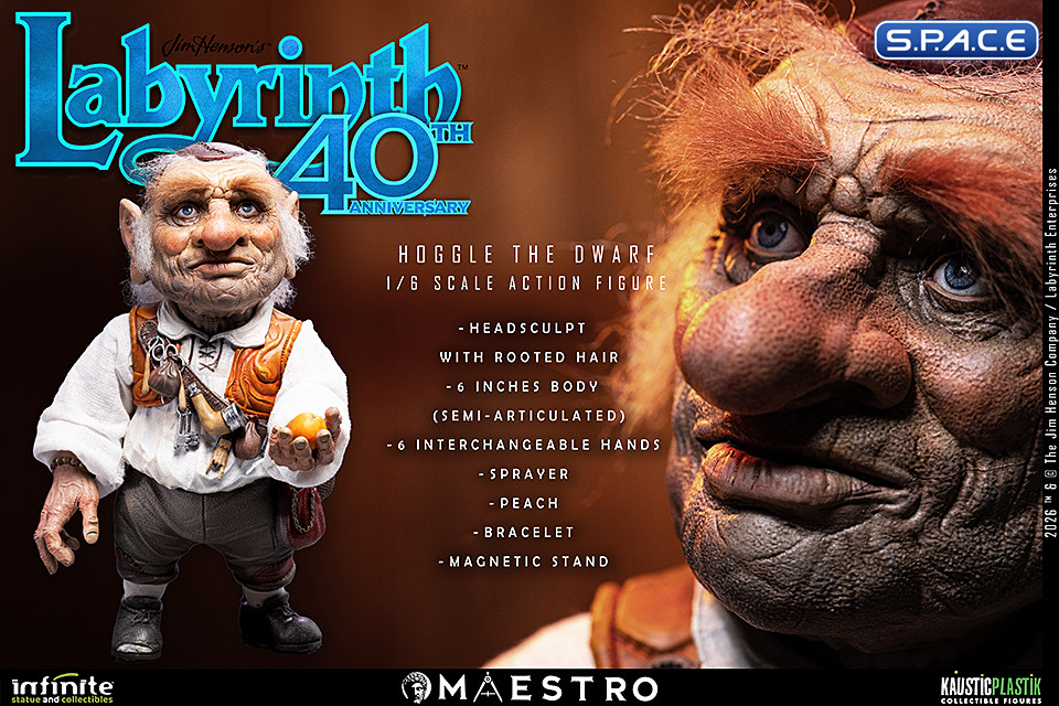 1/6 Scale Hoggle the Dwarf Maestro Line (Labyrinth)
