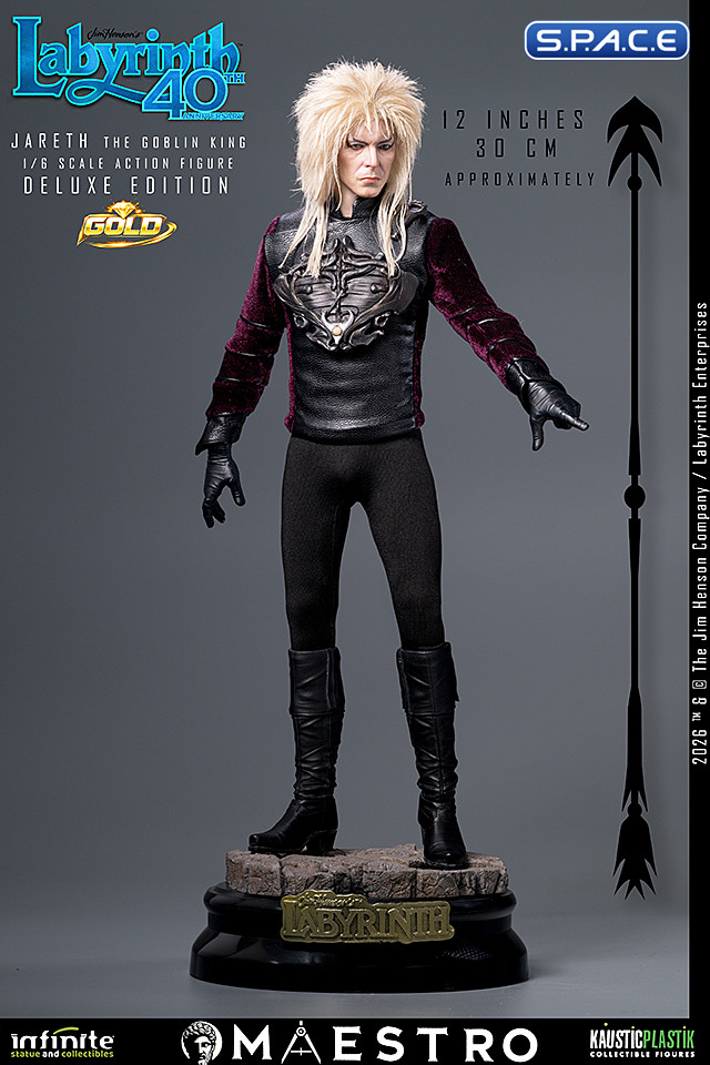 1/6 Scale Jareth the Goblin King Maestro Line - Deluxe Gold Version (Labyrinth)