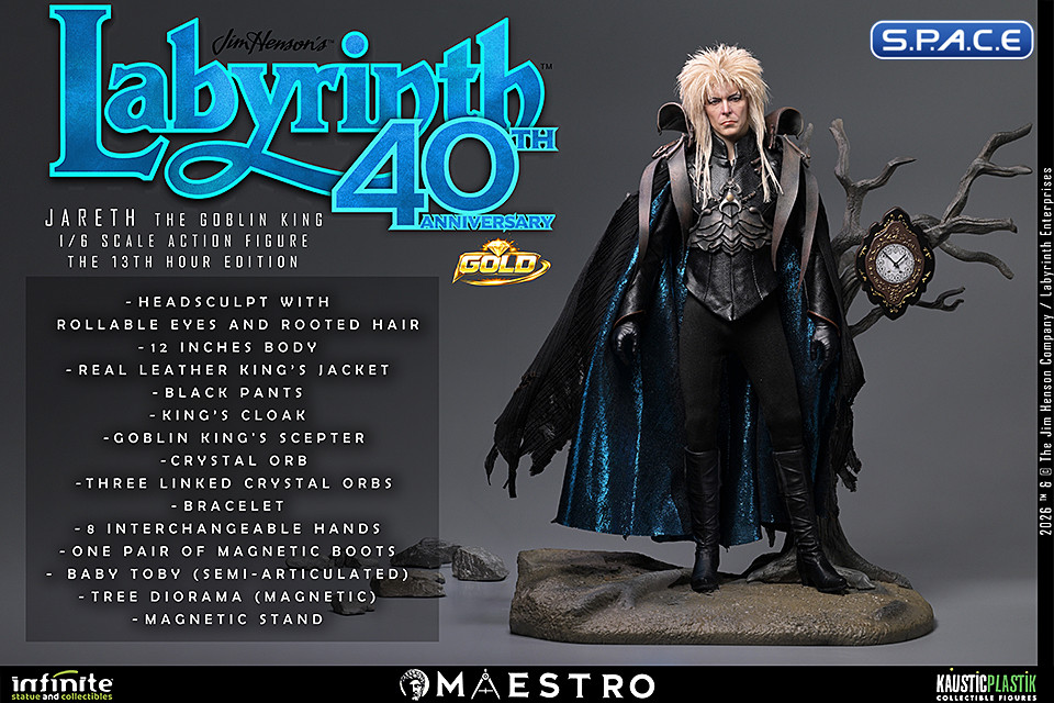 1/6 Scale Jareth �The 13th Hour� Maestro Line - Deluxe Gold Version (Labyrinth)