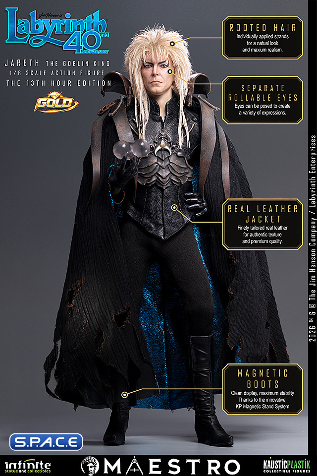 1/6 Scale Jareth �The 13th Hour� Maestro Line - Deluxe Gold Version (Labyrinth)