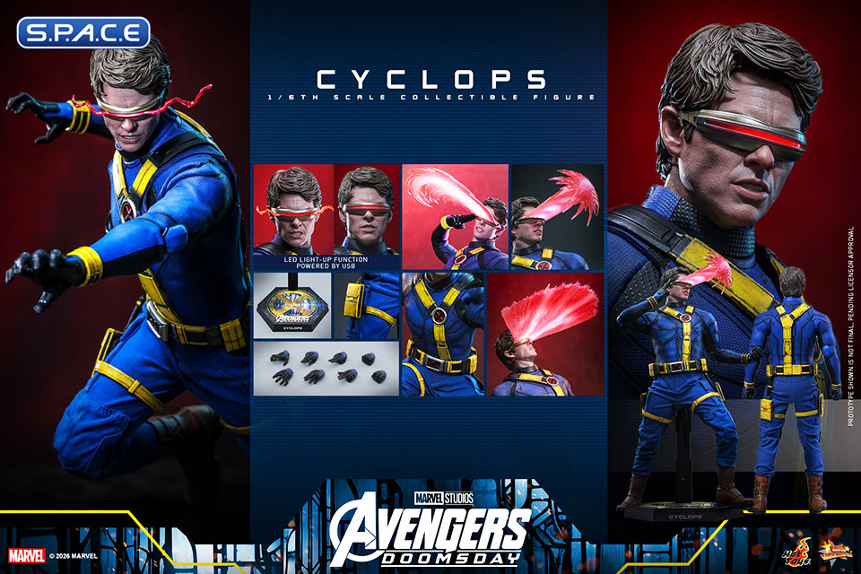 1/6 Scale Cyclops Movie Masterpiece MMS908 (Avengers: Doomsday)