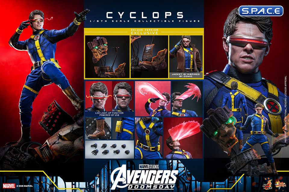1/6 Scale Cyclops Deluxe Version Movie Masterpiece MMS909 (Avengers: Doomsday)