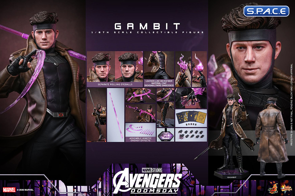1/6 Scale Gambit Movie Masterpiece MMS910 (Avengers: Doomsday)
