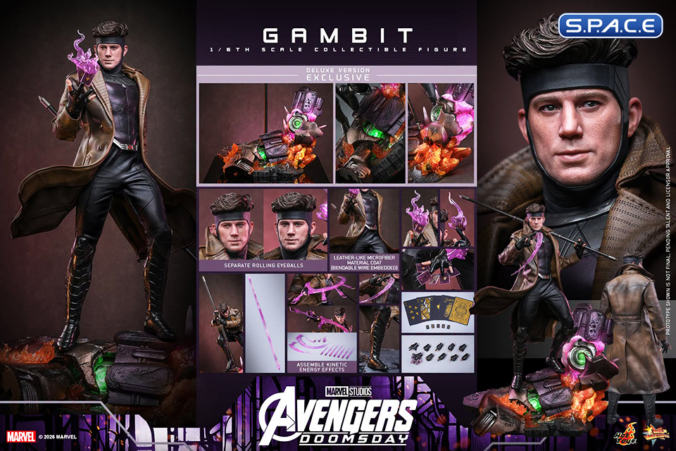 1/6 Scale Gambit Deluxe Version Movie Masterpiece MMS911 (Avengers: Doomsday)