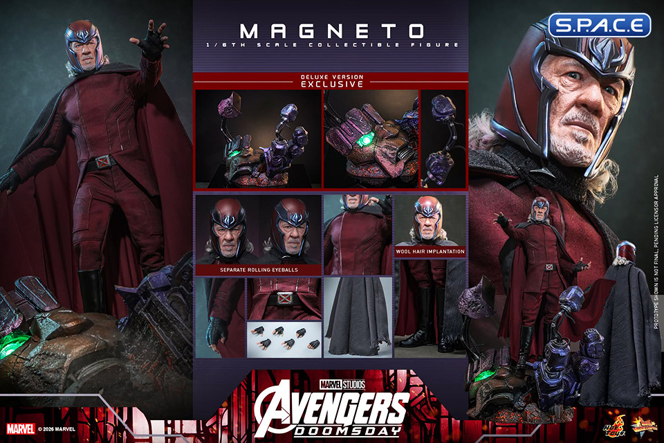1/6 Scale Magneto Deluxe Version Movie Masterpiece MMS913 (Avengers: Doomsday)