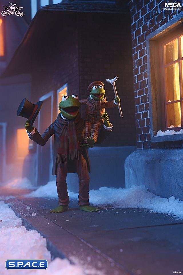Ultimate Kermit as Bob Cratchit & Robin as Tiny Tim 2-Pack (The Muppet Christmas Carol)