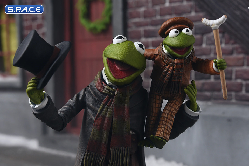 Ultimate Kermit as Bob Cratchit & Robin as Tiny Tim 2-Pack (The Muppet Christmas Carol)