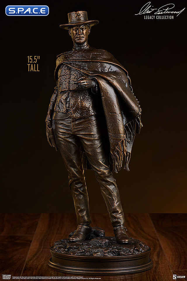 The Man With No Name Faux Bronze Statue (The Good, The Bad and The Ugly)
