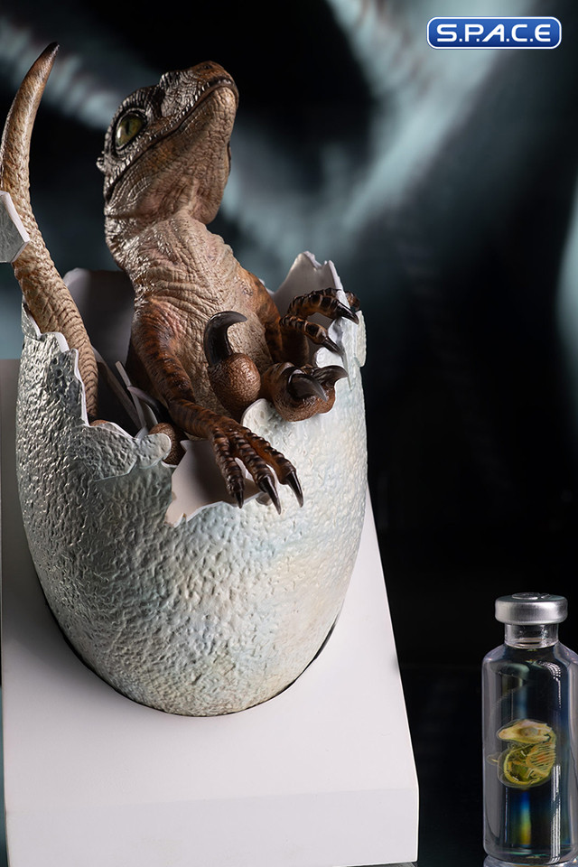 Velociraptor Egg Hatching Statue (Jurassic Park)