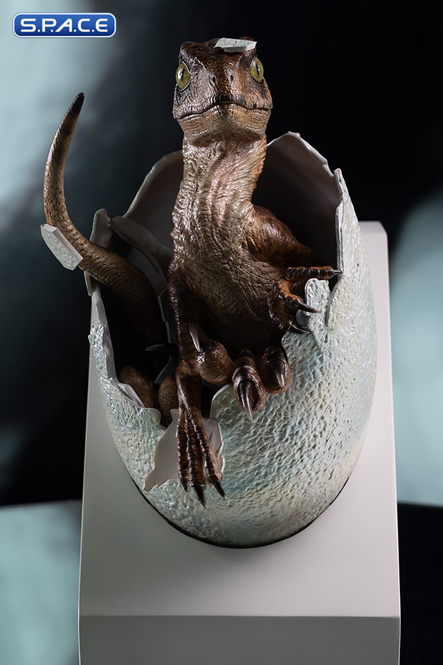 Velociraptor Egg Hatching Statue (Jurassic Park)