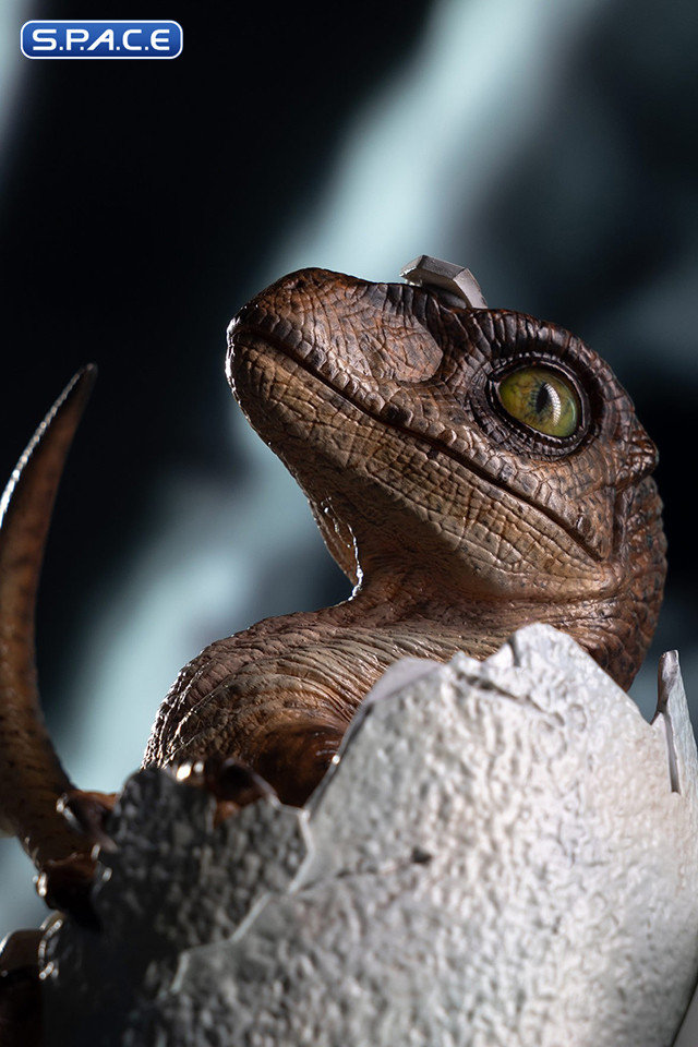Velociraptor Egg Hatching Statue (Jurassic Park)