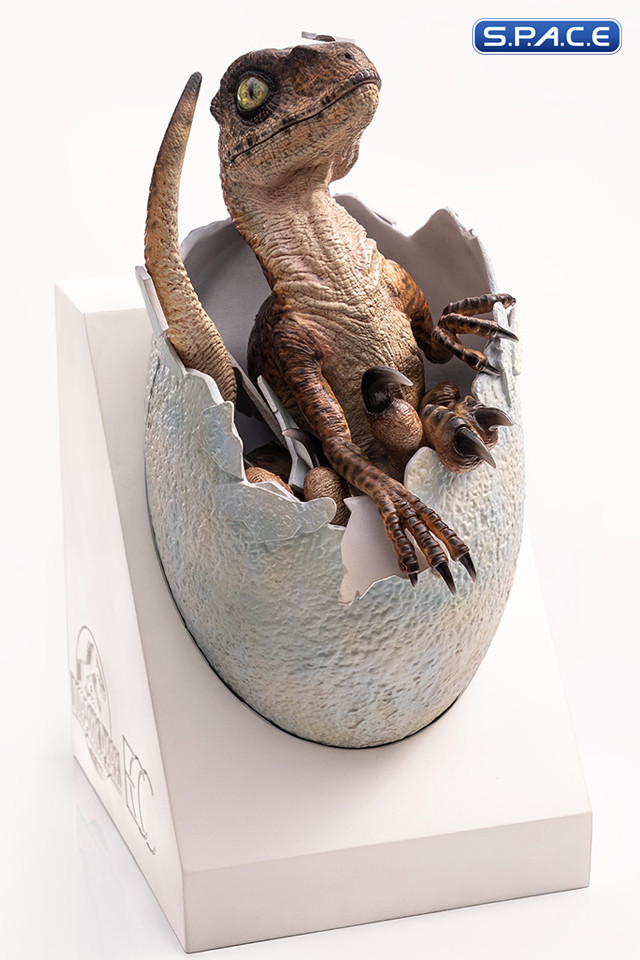 Velociraptor Egg Hatching Statue (Jurassic Park)