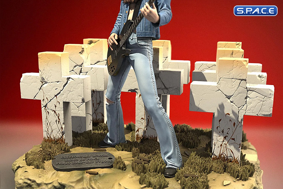 Cliff Burton Rock Iconz Statue - Version 3 (Metallica)