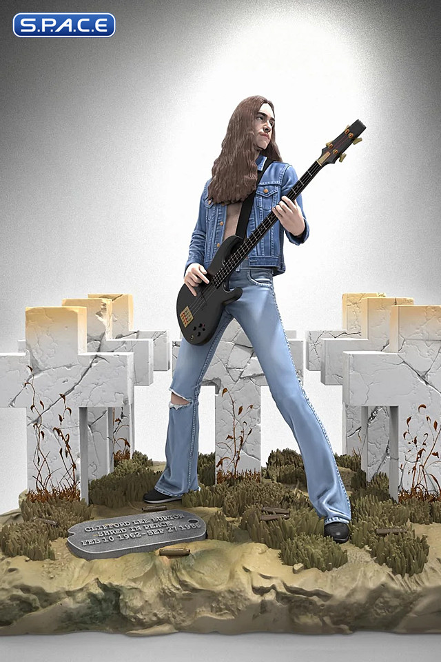 Cliff Burton Rock Iconz Statue - Version 3 (Metallica)