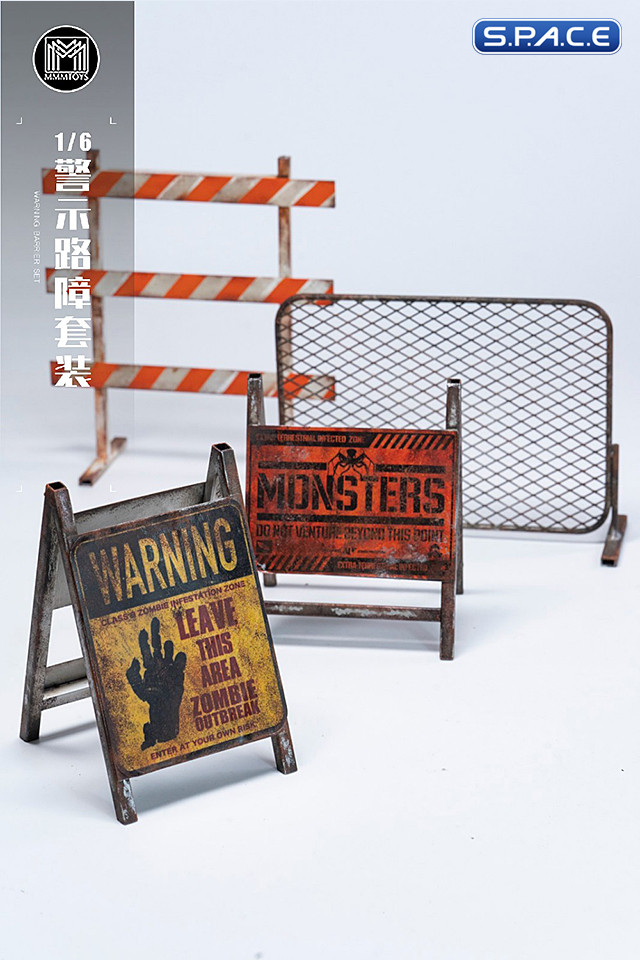 1/6 Scale Warning Barrier Set