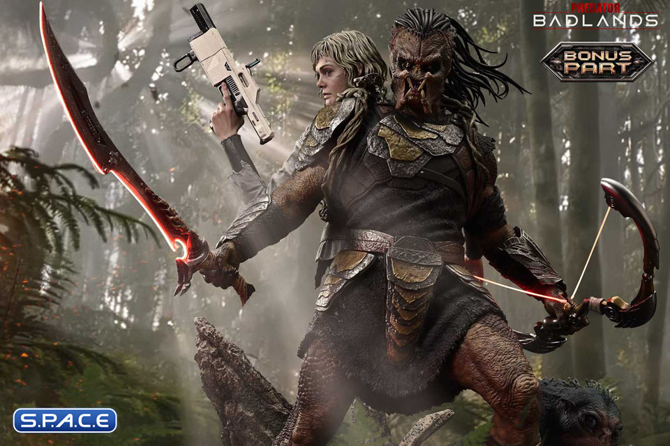 1/3 Scale Dek & Thia Deluxe Real Elite Masterline Statue - Bonus Version (Predator: Badlands)
