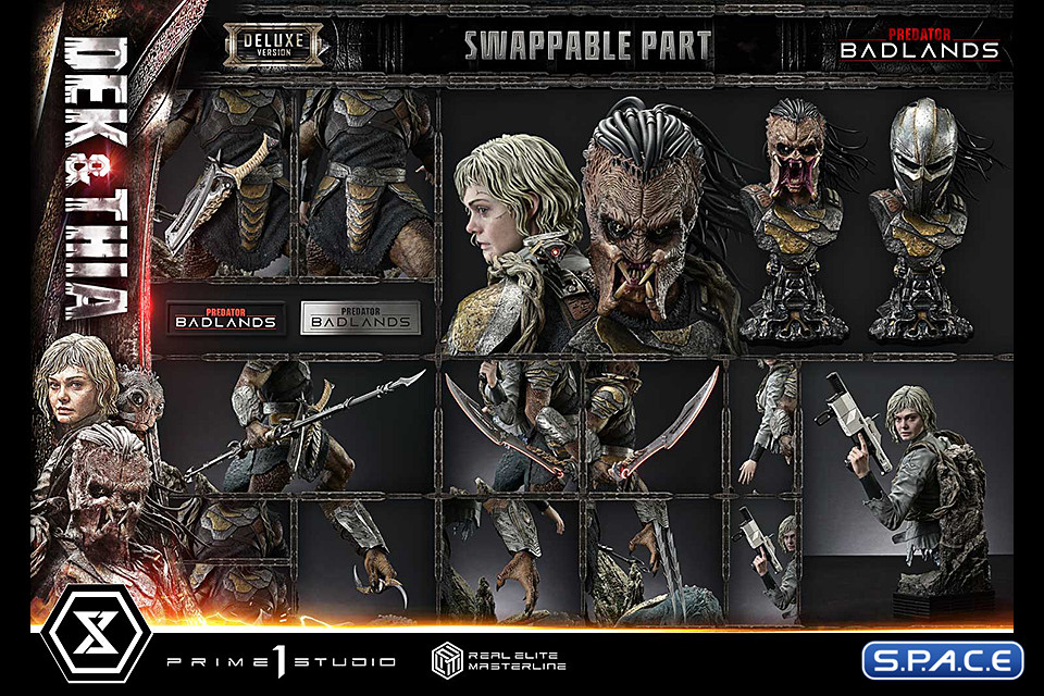 1/3 Scale Dek & Thia Deluxe Real Elite Masterline Statue - Bonus Version (Predator: Badlands)