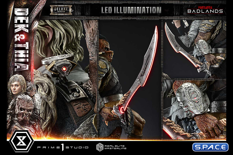 1/3 Scale Dek & Thia Deluxe Real Elite Masterline Statue - Bonus Version (Predator: Badlands)