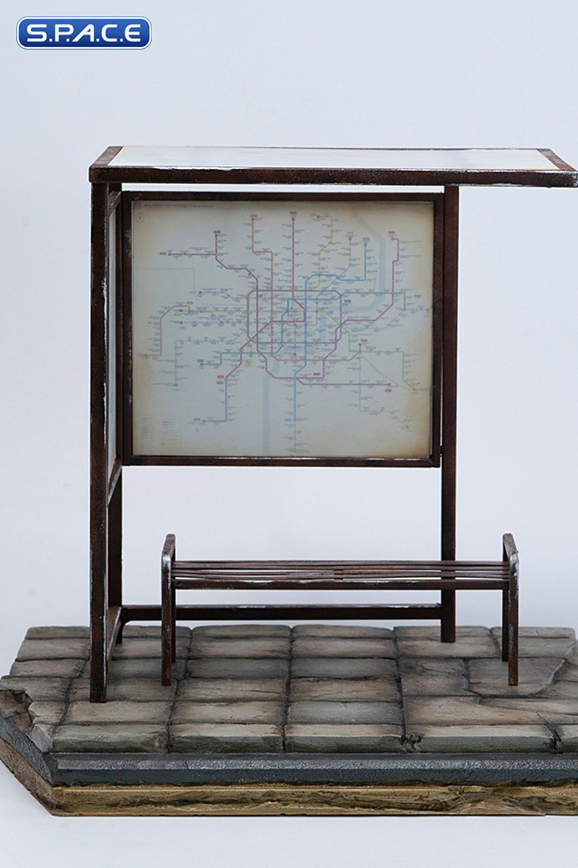 1/12 Scale Bus Stop Diorama Base