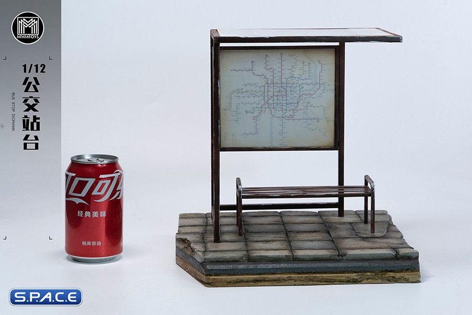 1/12 Scale Bus Stop Diorama Base