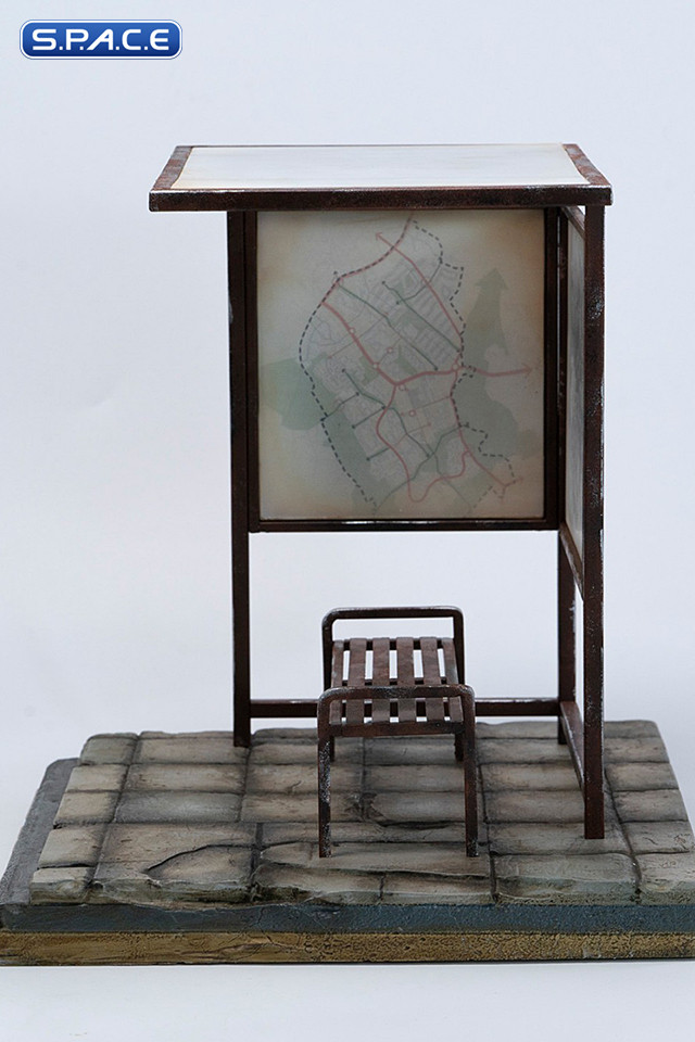 1/12 Scale Bus Stop Diorama Base