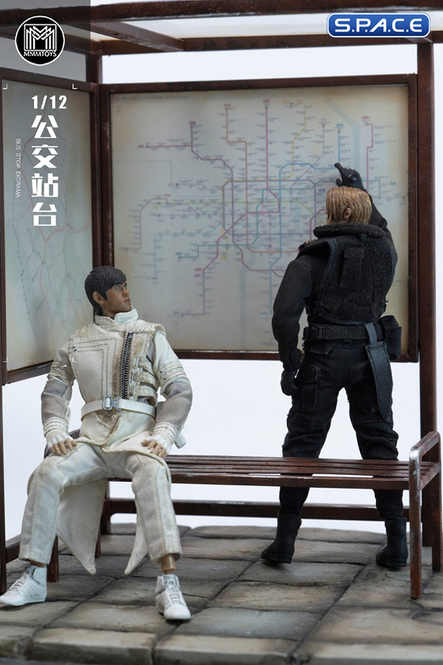 1/12 Scale Bus Stop Diorama Base