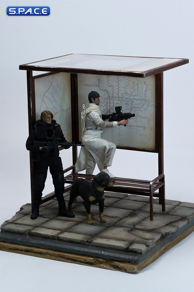 1/12 Scale Bus Stop Diorama Base