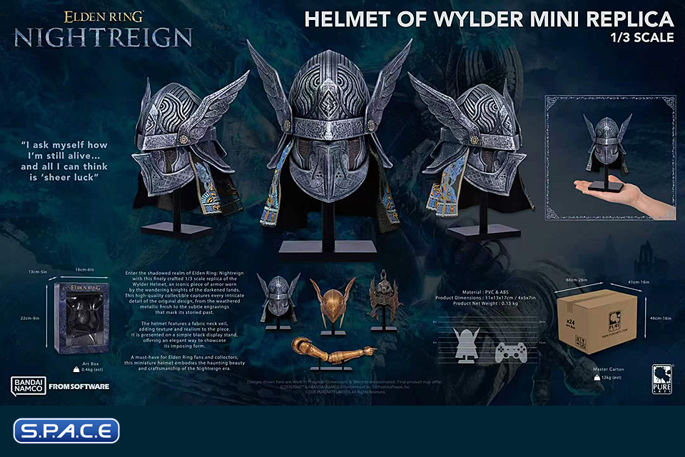 1/3 Scale Helmet of Wylder Replica (Elden Ring Nightreign)