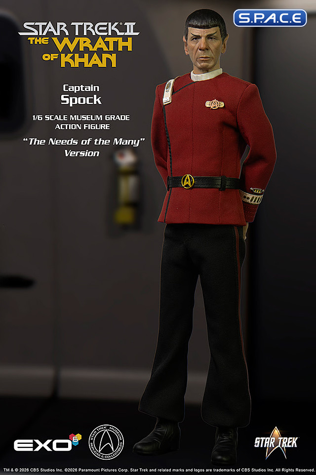 1/6 Scale Captain Spock - Needs of The Many Version (Star Trek II: The Wrath of Khan)