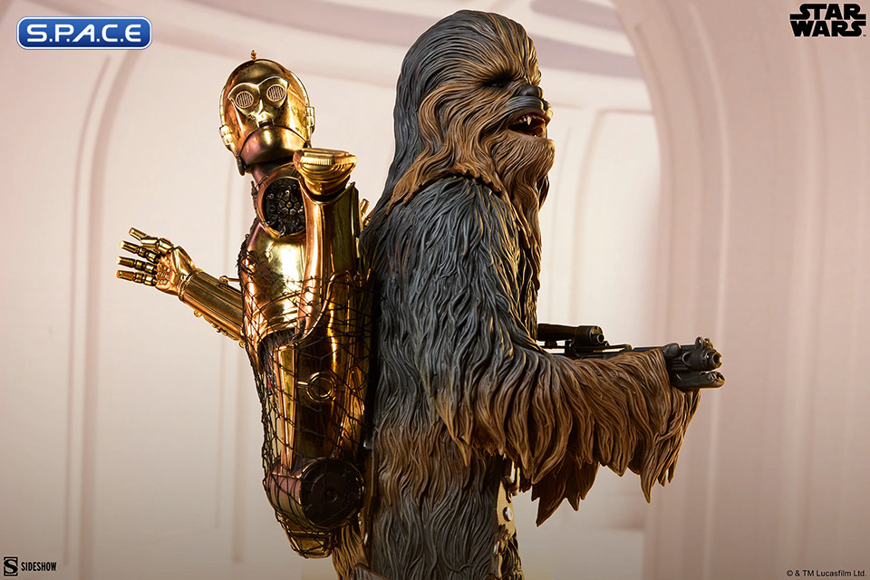Chewbacca and C-3PO Premium Format Figure (Star Wars)