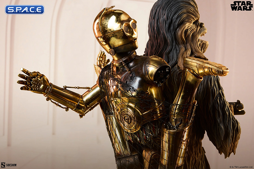 Chewbacca and C-3PO Premium Format Figure (Star Wars)