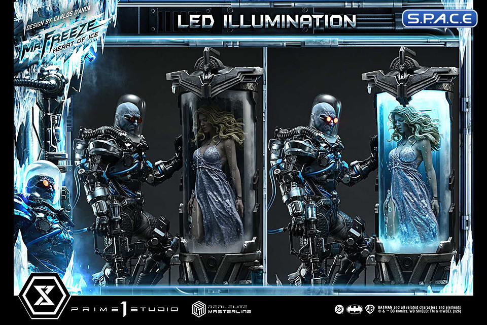 1/3 Scale Mr. Freeze �Heart of Ice� Deluxe Real Elite Masterline Statue - Bonus Version (DC Comics)