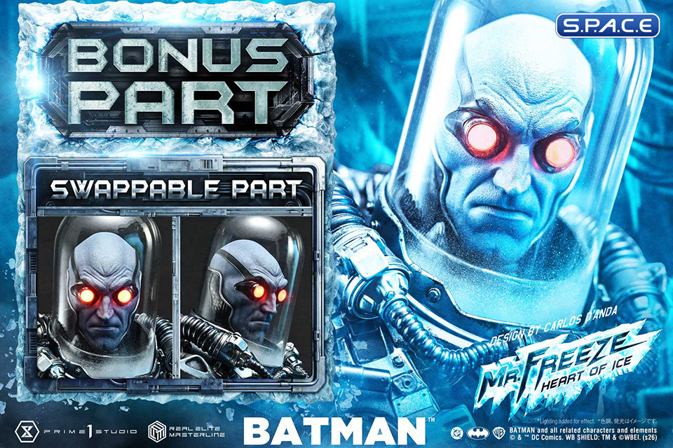1/3 Scale Mr. Freeze �Heart of Ice� Deluxe Real Elite Masterline Statue - Bonus Version (DC Comics)