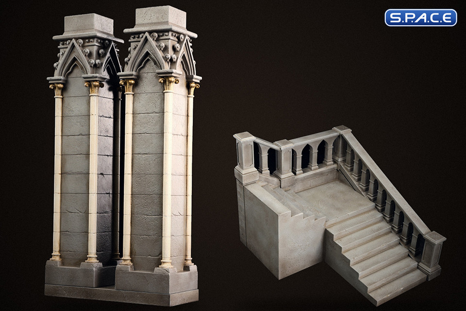 1/12 Gothic Cathedral Staircase Diorama