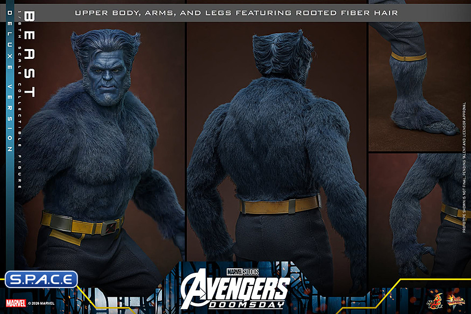 1/6 Scale Beast Deluxe Version Movie Masterpiece MMS921 (Avengers: Doomsday)