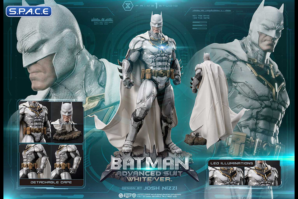 Batman Advanced Suit - White Version by Josh Nizzi Ultimate Museum Masterline Statue (DC Comics)