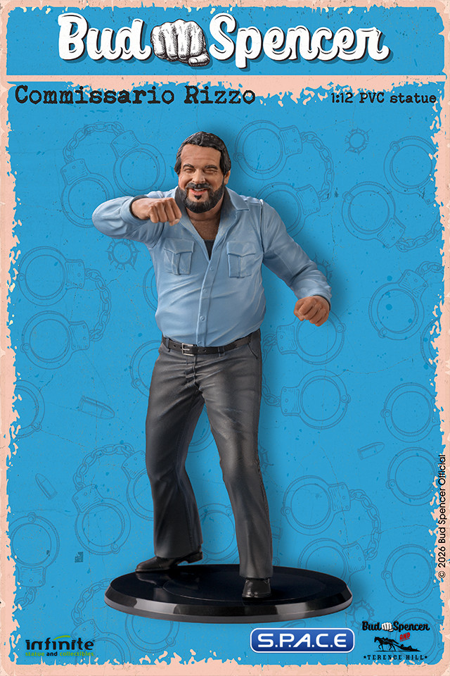 1/12 Scale Bud Spencer as Commissario Rizzo PVC Statue (Flatfoot)