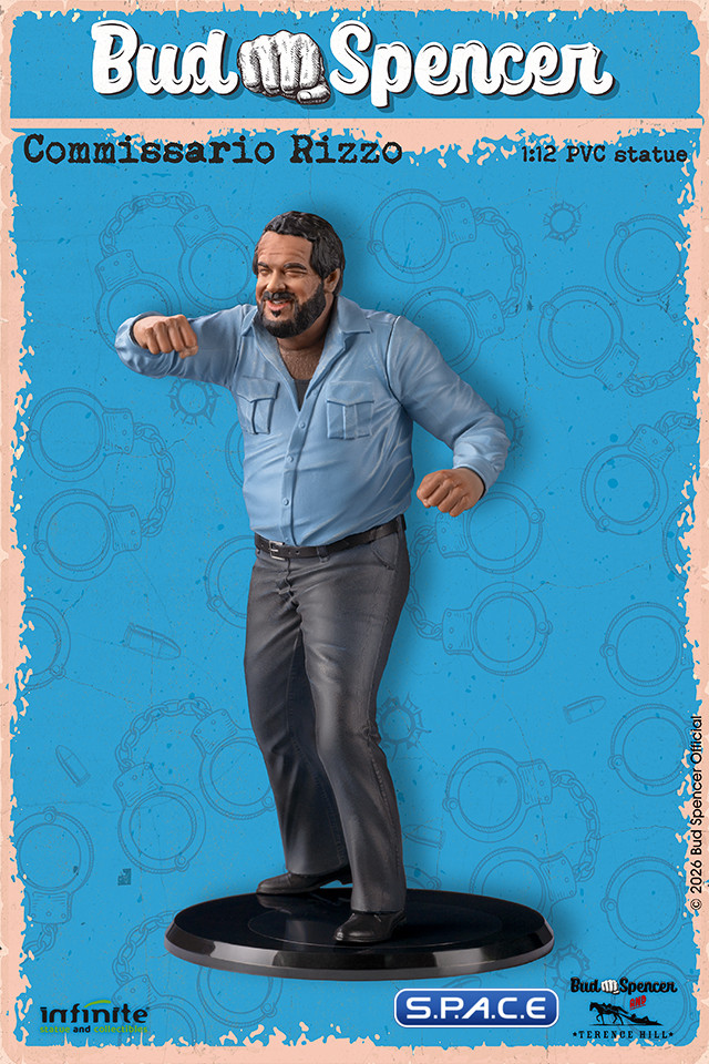 1/12 Scale Bud Spencer as Commissario Rizzo PVC Statue (Flatfoot)