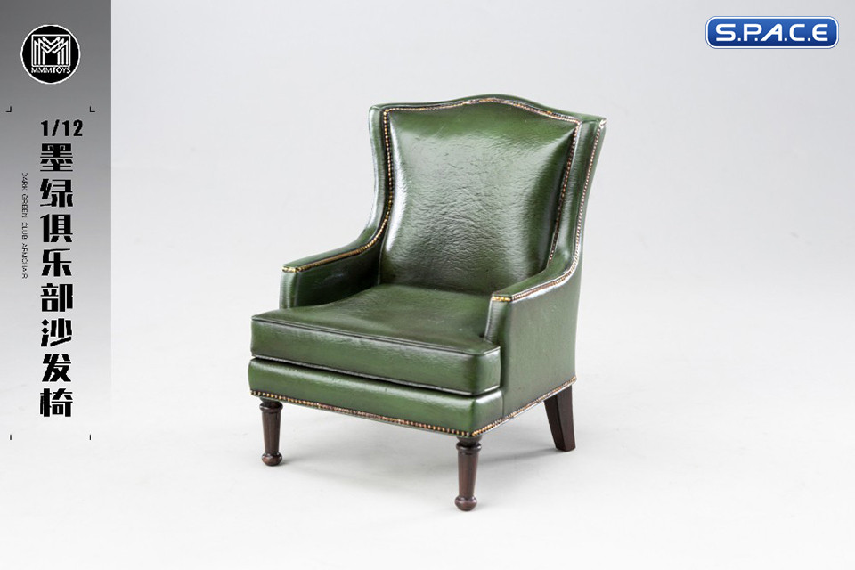 1/12 Scale Dark Green Club Armchair