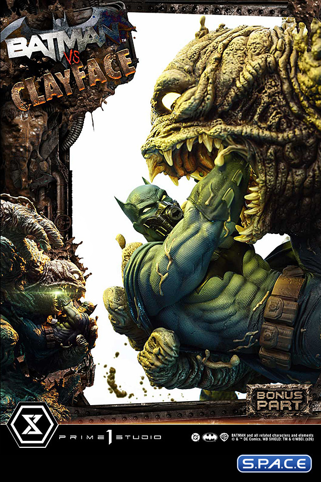 1/4 Scale Batman vs. Clayface Deluxe Ultimate Premium Masterline Statue - Bonus Version (DC Comics)