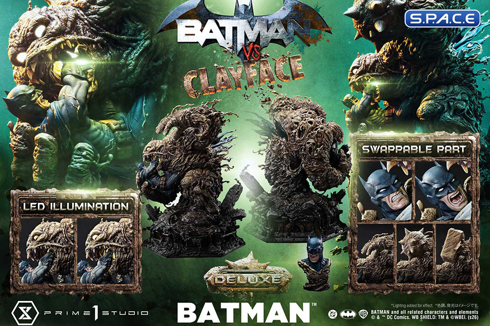 1/4 Scale Batman vs. Clayface Deluxe Ultimate Premium Masterline Statue - Bonus Version (DC Comics)