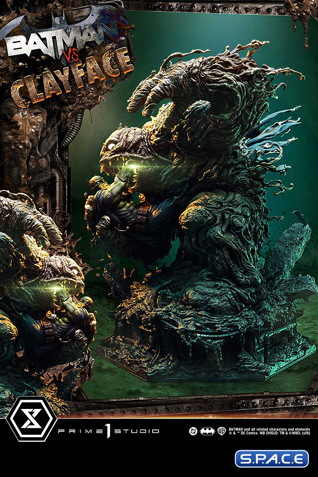 1/4 Scale Batman vs. Clayface Deluxe Ultimate Premium Masterline Statue - Bonus Version (DC Comics)