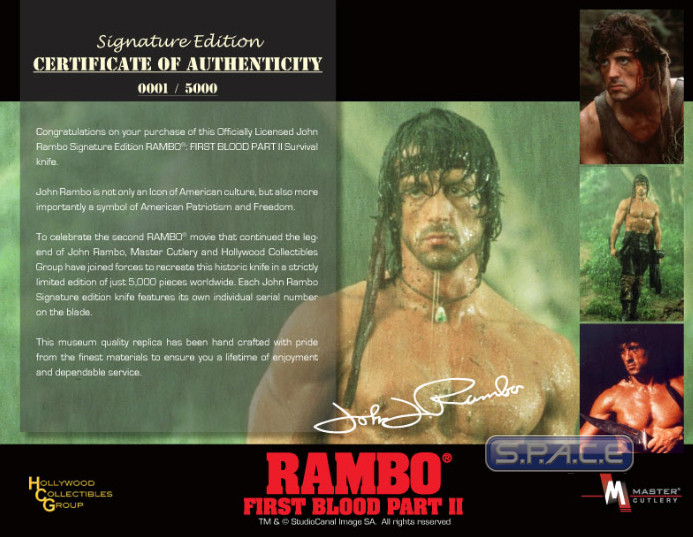 Rambo First Blood Part II Knife Signature Edition (Rambo)