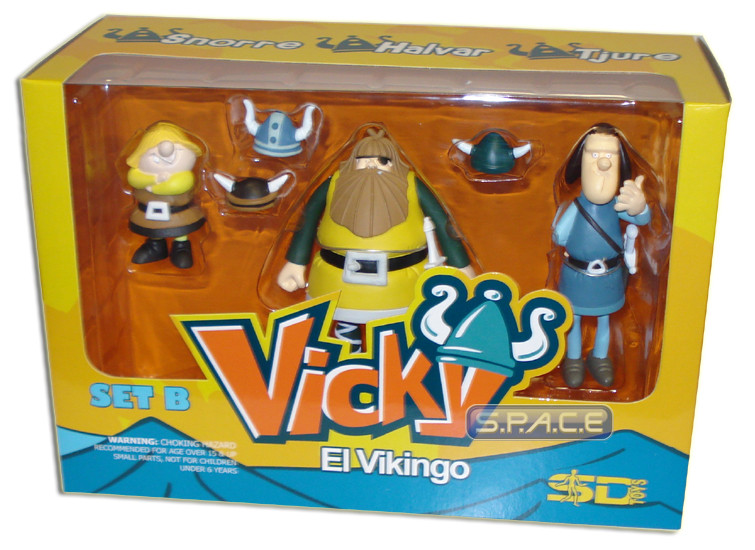 Wicky the Viking Set B 3-Pack (Vicky El Vikingo)