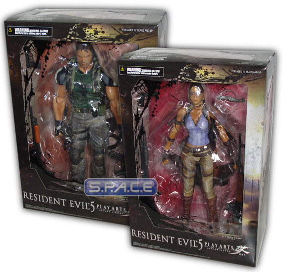 Play Arts Chris Redfield and Sheva Alomar (Resident Evil 5)