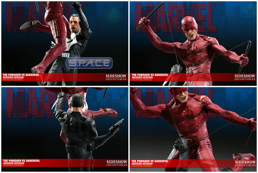 The Punisher vs. Daredevil Modern Version Diorama (Marvel)