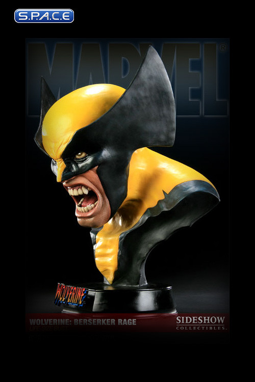 1:1 Wolverine Berserker Rage Life-Size Bust (Marvel)