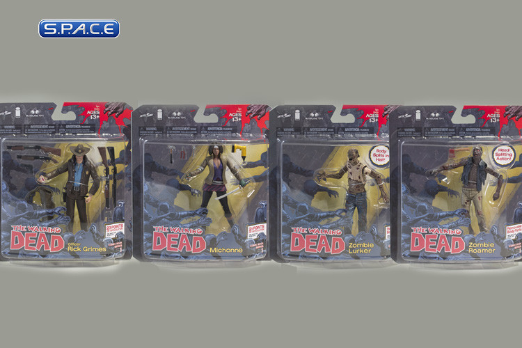 4er Komplettsatz: The Walking Dead - Comic Version Series 1